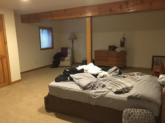 The main bedroom - it's huge, with large closet, wired for c