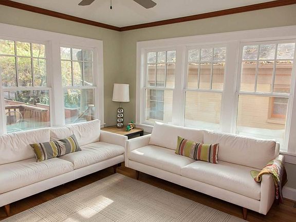 Family room is light filled