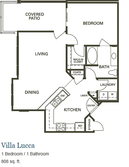 Floor plan Villa Lucca