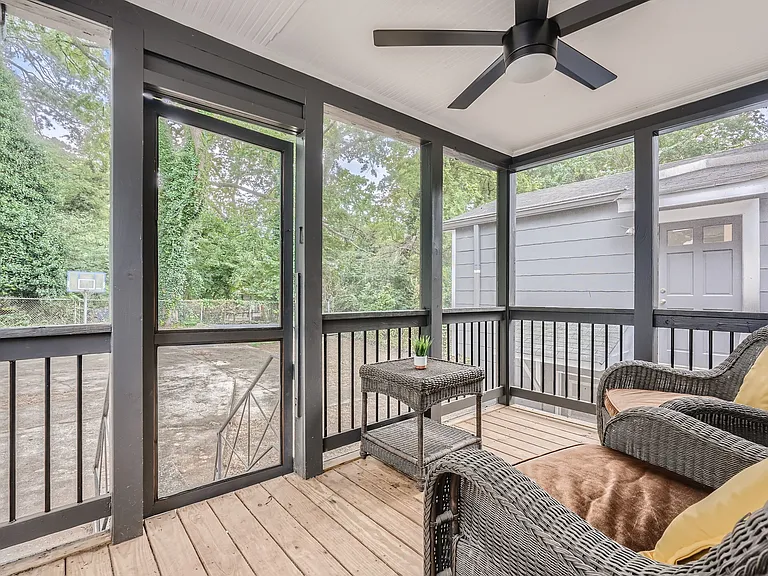 Screened porch