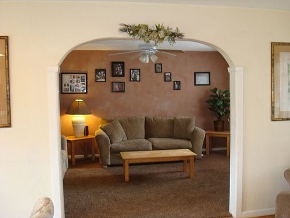 archway from living to family room