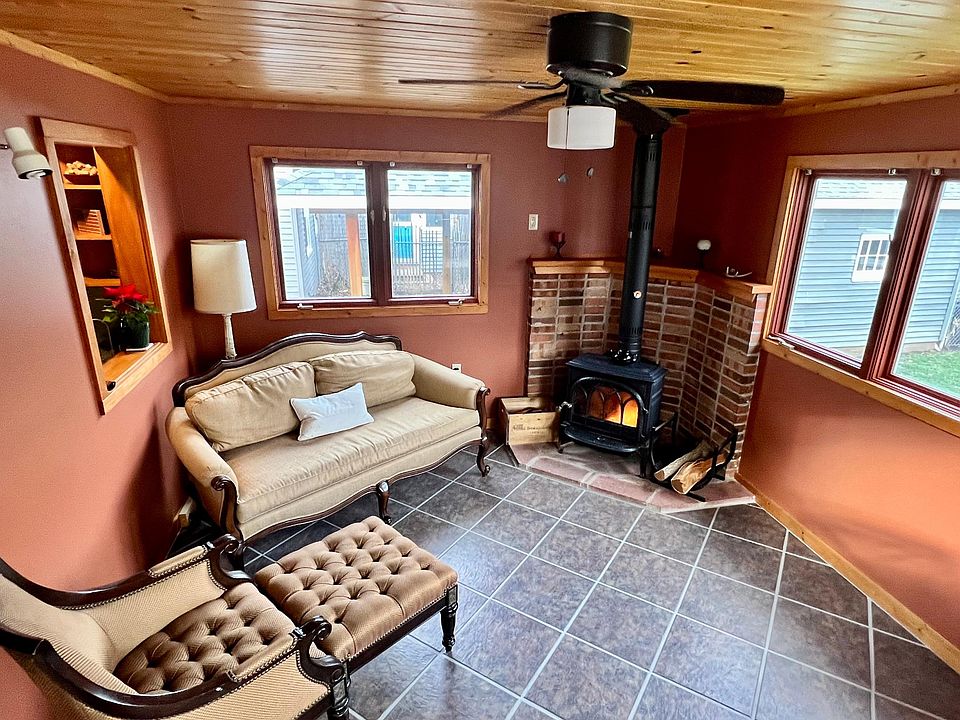 Natural Wood Burning Fire Place