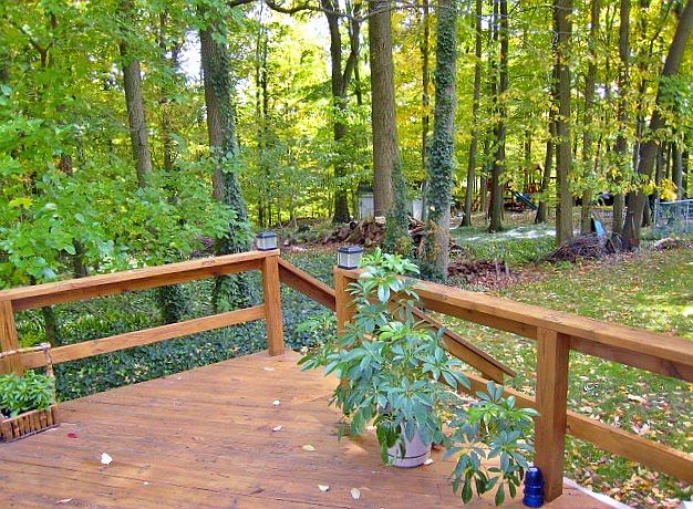 Deck w/Wooded Views