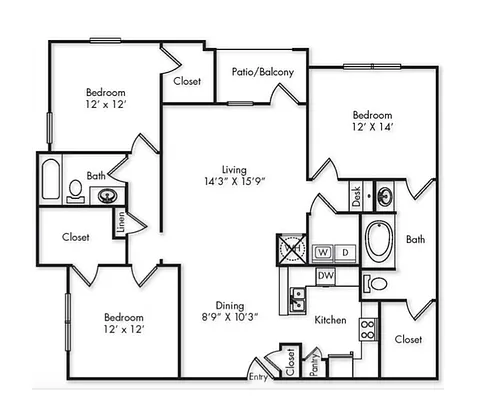 Floor plan The Walden