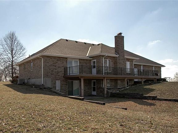 Another view of the deck and brick work and wood burning fireplace...