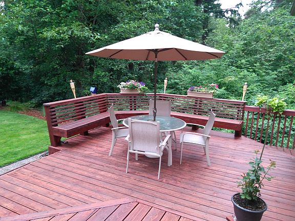 Private sunny / shady deck