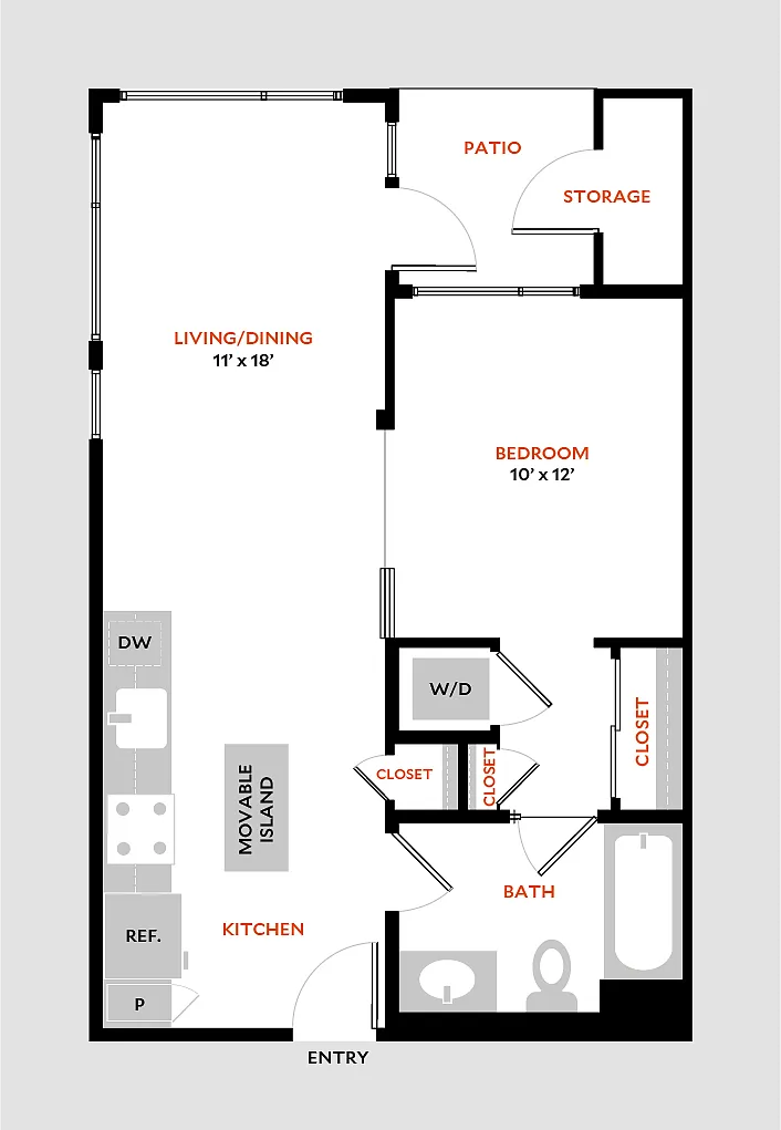 Floor plan Plan 1B