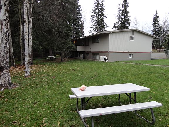 large fenced yard