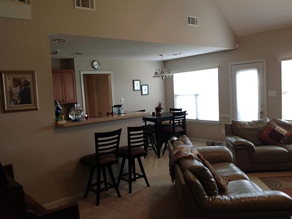 Great room to kitchen eating area