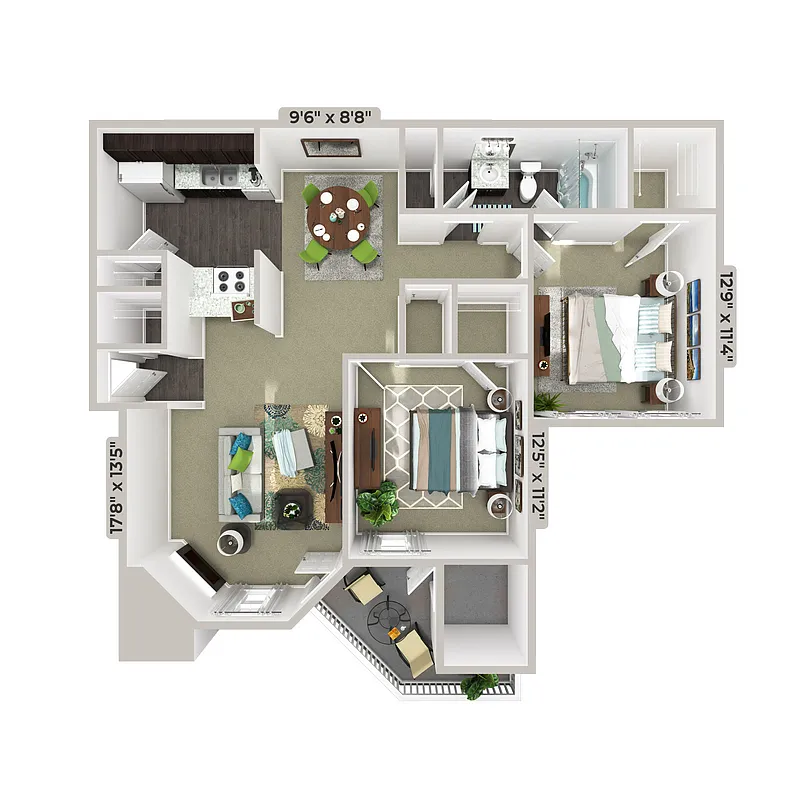 Floor plan B1 - Mulberry
