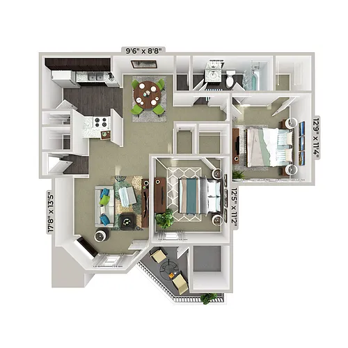 Floor plan B1 - Mulberry