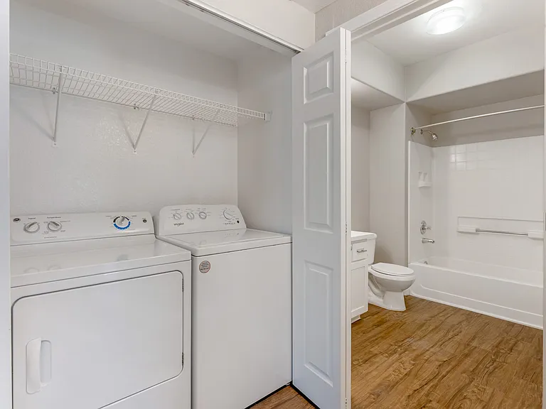 Each unit at Ascent at the Galleria includes a conveniently located in-unit washer and dryer, making laundry quick and easy right at home.