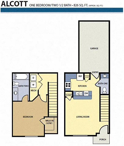 Floor plan Alcott