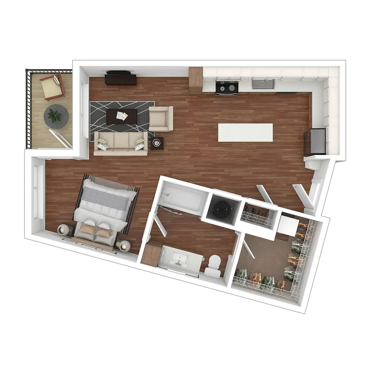 Floor plan Chevron