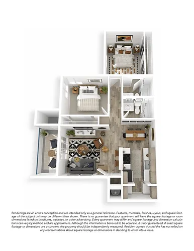 Floor plan 2x2 Premium