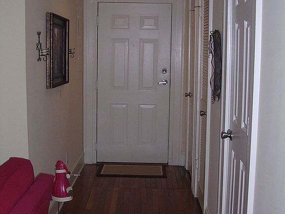 1st Floor Entry, Closet and 1/2 Bath on right