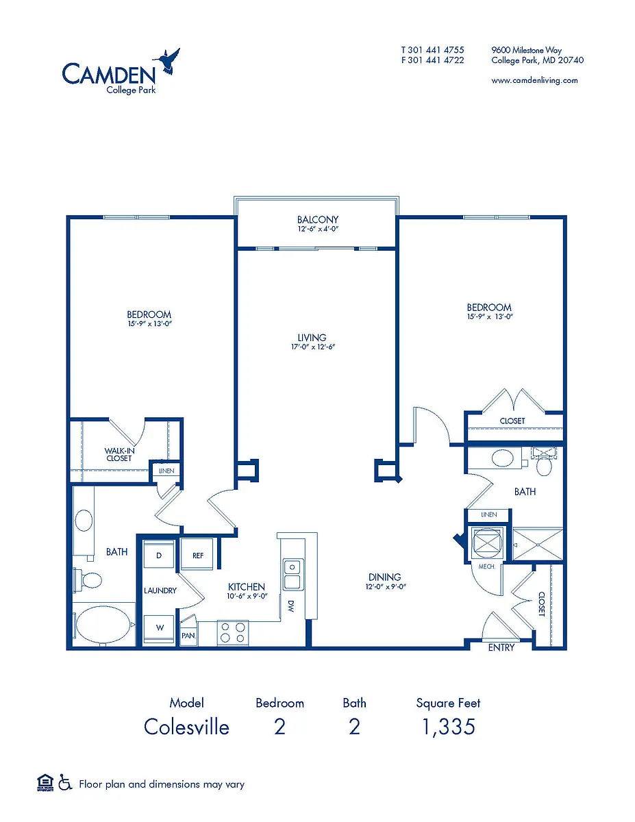 Floor plan Colesville