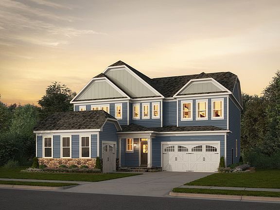 Elevation 4 of the Somerville a multigenerational home design by Brookfield Residential at Waterford