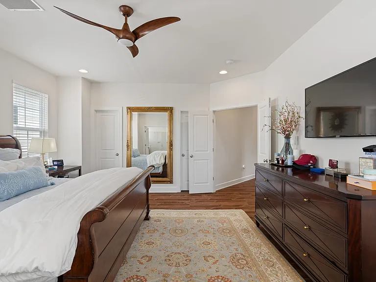 Master Bedroom with his and her closets