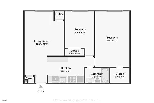 Floor plan Two Bedroom