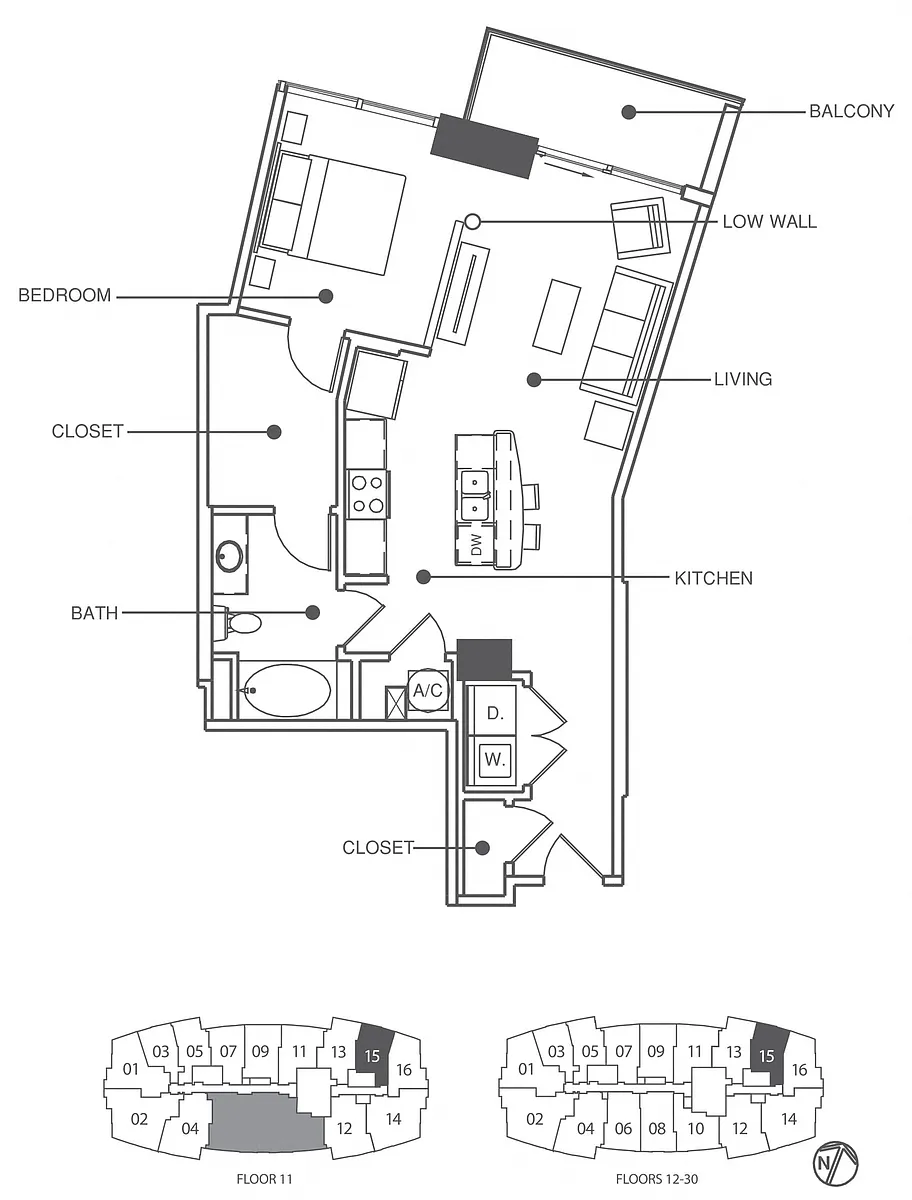 Floor plan Residence 15 - Classic