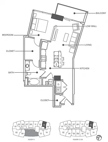 Floor plan Residence 15 - Classic