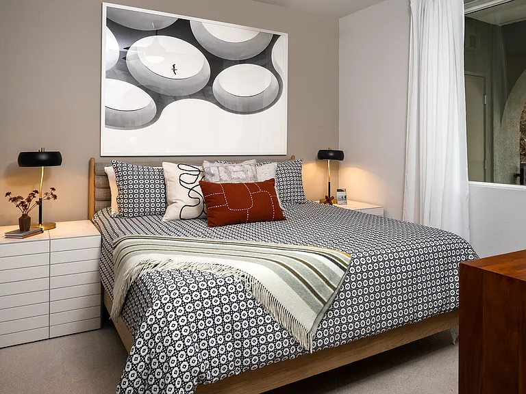 Our homes feature large bedrooms with provide ample space for king-sized beds