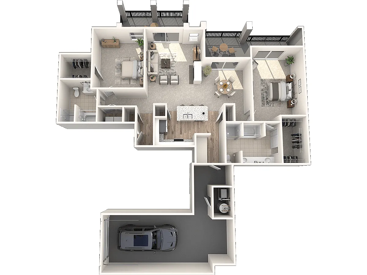 Floor plan B3 - Cypress 2nd Floor