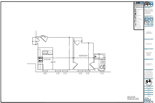 Floor plan 1 Bedroom 1 Bathroom