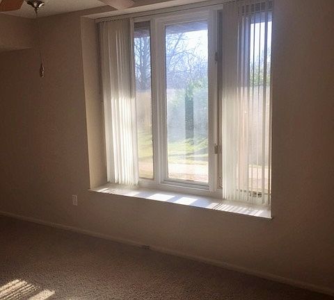 large bright window in living room