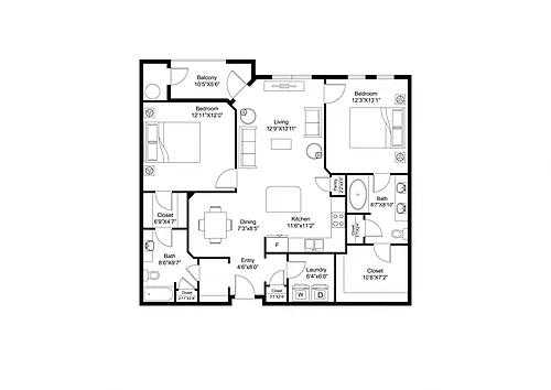 Floor plan B2R