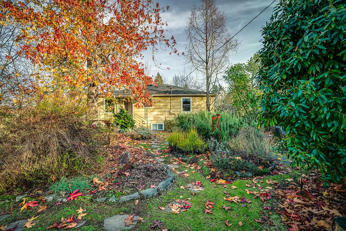 Backyard & entry to lower unit - 2701 44th Ave SW #2