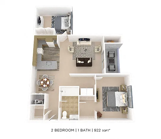 Floor plan Two Bedroom
