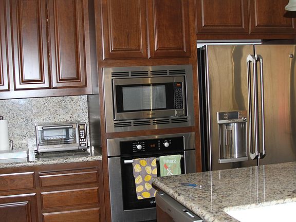 Kitchen with stainless steel appliances