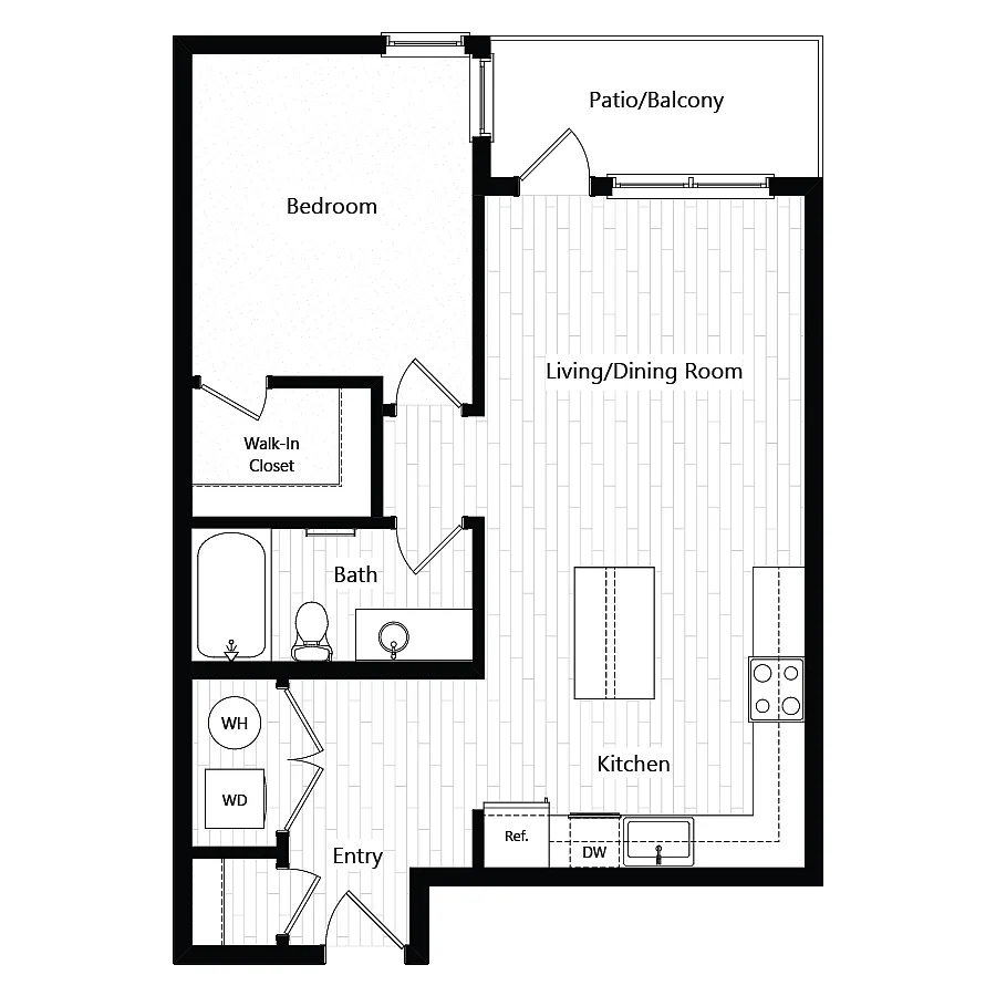 Floor plan Plan 1C