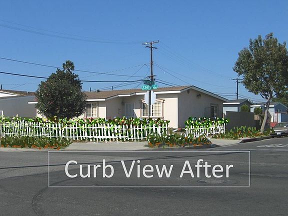 Artist rendition that shows added landscaping 