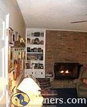 Cozy gas logs warm the family room