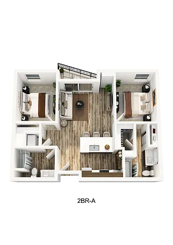 Floor plan 2br-a