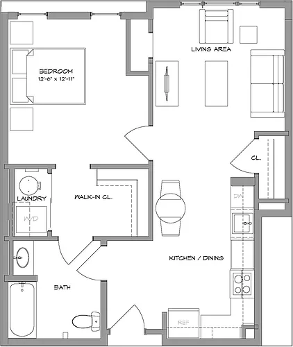 Floor plan 1BR16