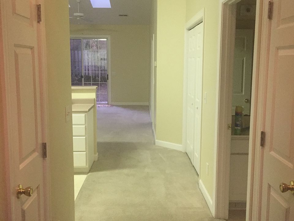 Entry hall to kitchen/living area