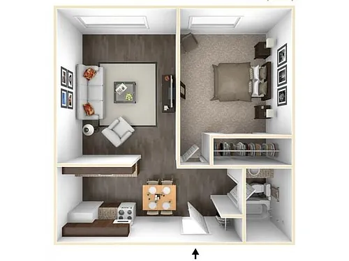 Floor plan 1X1