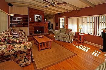 Living room is a great place to gather with friends and family.