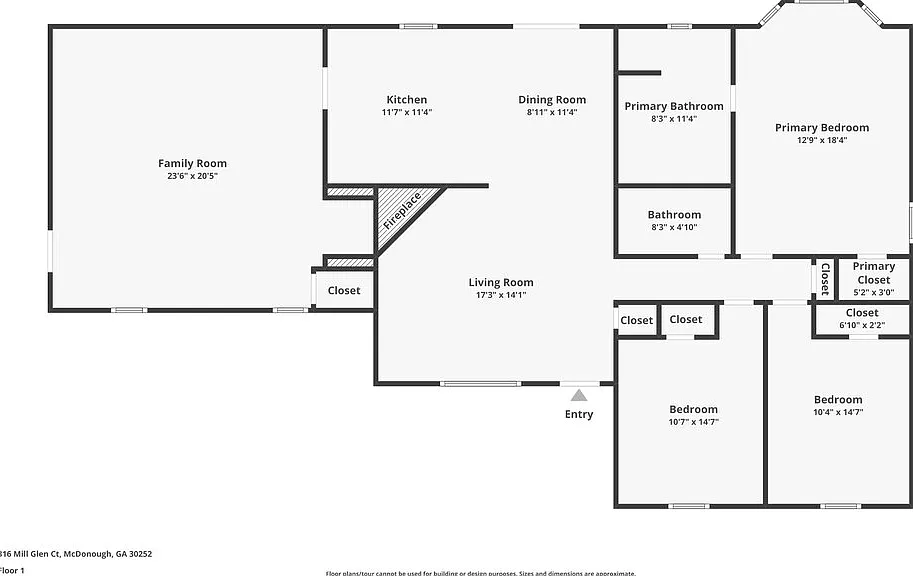 3 bed, 2.0 bath, 1330 sqft, $2,440 — Photo 2