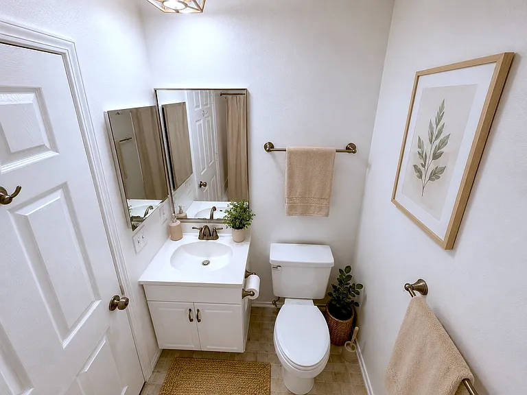 Bathroom (virtually staged)