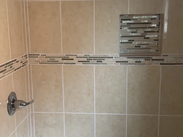 Standing shower!