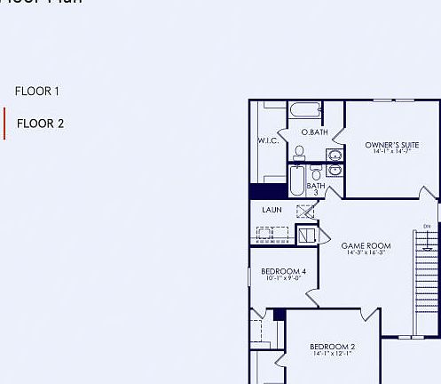 Coolidge Floor Plan, Quick Move-In Home, Floor 2