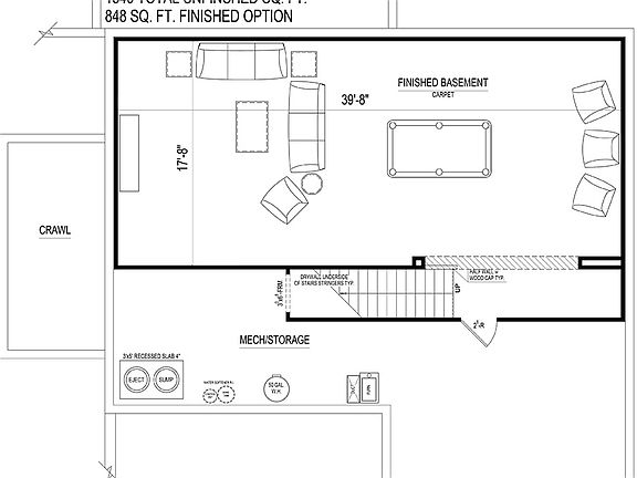 9 Unfinished Lower Level Included