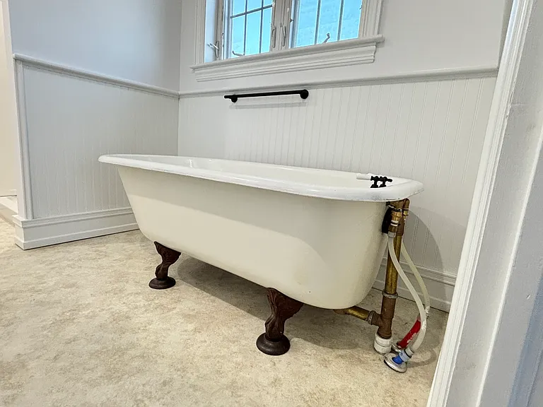2nd Fl - Primary Bath with claw-foot tub