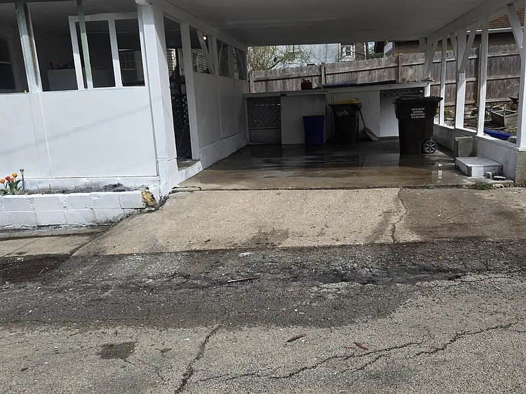 Carport through alley
