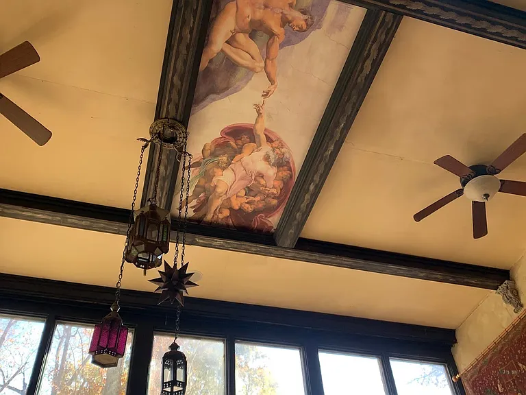Doesn't every home need a p*nis on the ceiling?
